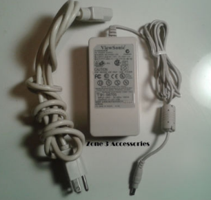 NEW Genuine Viewsonic Monitor 12V AC Power Adapter UP06031120A 3-Prong Supply TESTED